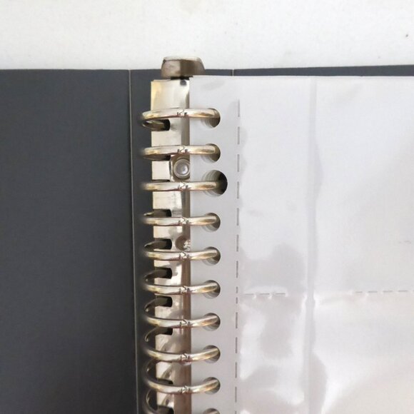 NEW 500 BUSINESS CARD RINGED BINDER CARD HOLDER SLEEVES & TABS JAPAN - Picture 13 of 16